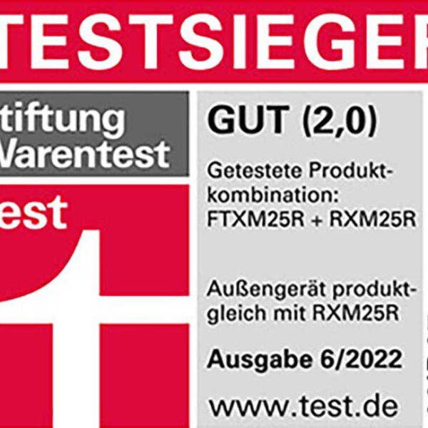 DAIKIN ist zum dritten Mal in Folge Testsieger