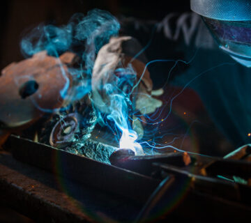 Schweißer in Aktion