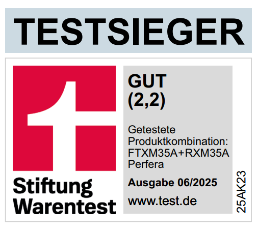 DAIKIN Perfera Split-Klimaanlage Testsieger